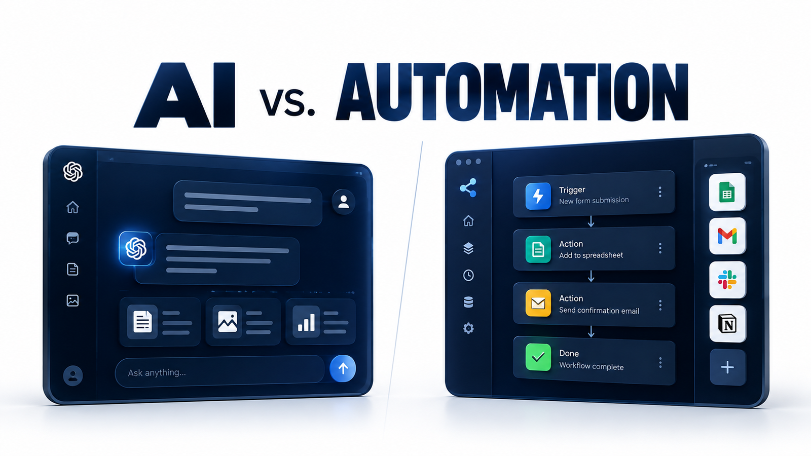 AI vs. Automation: What’s the Difference, and When Should You Use Each?